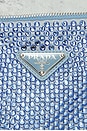 view 7 of 8 Prada Satin Crystal Triangle Pouch in Celeste