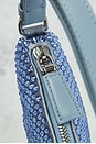 view 8 of 8 Prada Satin Crystal Triangle Pouch in Celeste