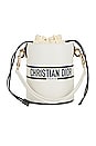 view 1 of 8 Dior Leather Vibe Bucket Bag in White
