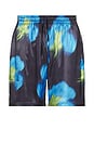 view 1 of 4 Blurred Flower Shorts in Black