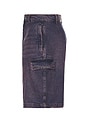 view 3 of 5 Denim Cargo Shorts in Violet Wash