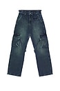 view 1 of 5 Phone Pocket Cargo Pants in Dark Indigo