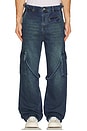 view 3 of 5 Phone Pocket Cargo Pants in Dark Indigo