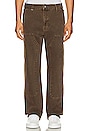 view 1 of 5 Carpenter Straight Jeans in Brown Denim