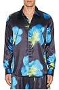 view 3 of 4 Blurred Flower Shirt in Black