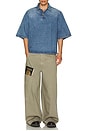 view 4 of 4 Denim Polo in Blue