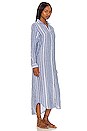 view 3 of 4 Rory Woven Long Dress in Mutli Blue Stripe