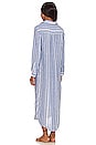 view 4 of 4 Rory Woven Long Dress in Mutli Blue Stripe