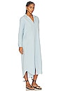 view 2 of 3 Maxi Shirtdress in Classic Blue W/ Tattered Wash