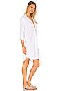 view 2 of 3 Mary Relaxed Button Down Shirt Dress in White