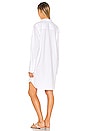 view 3 of 3 Mary Relaxed Button Down Shirt Dress in White