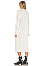 view 4 of 4 Funnel Neck Midi Dress in Heather White Melange
