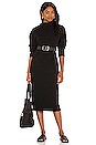 view 1 of 4 Funnel Neck Midi Dress in Black