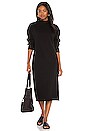 view 2 of 4 Funnel Neck Midi Dress in Black