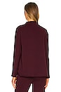 view 3 of 4 Long Sleeve Funnel Neck Capelet in Vamp
