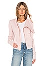 view 1 of 5 tee lab Side Zip Fleece Jacket in Dirty Ballerina