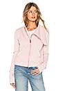 view 2 of 5 tee lab Side Zip Fleece Jacket in Dirty Ballerina
