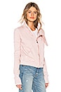 view 3 of 5 tee lab Side Zip Fleece Jacket in Dirty Ballerina