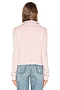 view 4 of 5 tee lab Side Zip Fleece Jacket in Dirty Ballerina