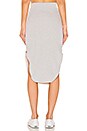 view 3 of 4 Tee Lab Long Fleece Skirt in Gray Melange