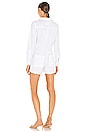 view 3 of 3 Ireland Playsuit in White Performance Linen