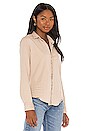 view 2 of 4 Barry Woven Button Up Top in Sand Color Indigo
