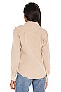 view 3 of 4 Barry Woven Button Up Top in Sand Color Indigo