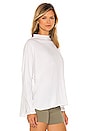view 2 of 4 Funnel Neck Tee in White