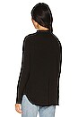 view 3 of 4 Long Sleeve Funnel Neck Tee in Black