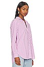 view 2 of 5 Joedy Woven Button Up in Pink Stripe