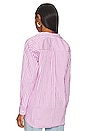 view 3 of 5 Joedy Woven Button Up in Pink Stripe