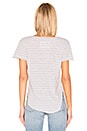 view 3 of 4 CAMISETA VINTAGE in Gray With White Melange Stripe