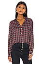 view 1 of 4 CHEMISE EILEEN in Small Red, Navy & Green Plaid