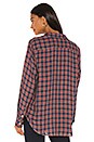 view 3 of 4 CHEMISE EILEEN in Small Red, Navy & Green Plaid