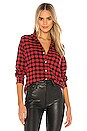 view 1 of 4 CHEMISE BARRY in Large Red & Black Check