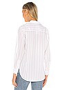 view 3 of 4 CHEMISE FRANK in White & Thin Red Stripe