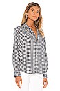 view 2 of 4 TOP BOUTONNÉ in Small Navy & Light Blue Plaid
