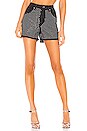 view 1 of 5 Brittany Crystals Denim Booty Shorts in Black