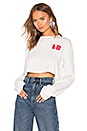 view 1 of 4 Long Sleeve Crop Tee in Bone