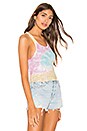 view 2 of 5 Sade Crystals Cropped Tank in Tie Dye