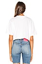 view 3 of 5 Naomi Cropped Short Sleeve Tee in White