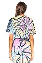 view 3 of 4 Naomi Cropped T Shirt in Black Tie Dye