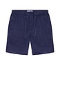 view 1 of 4 Felipe Linen Shorts in Navy Blue