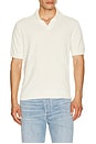 view 3 of 4 Rino STR Salt And Pepper Stitch Polo in Ivory