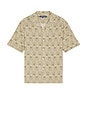view 1 of 4 Roberto Palmeira Printed Linen Shirt in Dried Moss