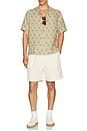 view 4 of 4 Roberto Palmeira Printed Linen Shirt in Dried Moss