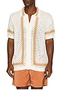 view 1 of 4 Marques Crochet Cardigan Shirt in Ivory