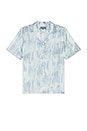 view 1 of 3 Roberto Seascape Print Silk Shirt in Seafoam