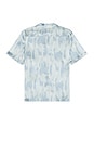 view 2 of 3 Roberto Seascape Print Silk Shirt in Seafoam