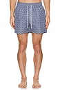 view 4 of 4 Rio Swim Short in Chambray Blue & Charcoal Blue